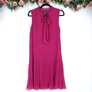 DKNY Pleated A-Line Dress in Berry Size 6
